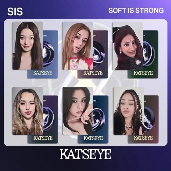 KATSEYE Карточки Kpop карточки коллекционные 5.4*8.6cm 6 шт