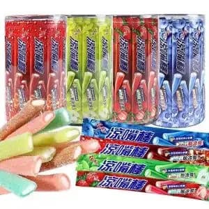 Хуньюань мягкие конфеты с начинкой, ассорти вкусов, 10 палочек, 160 г