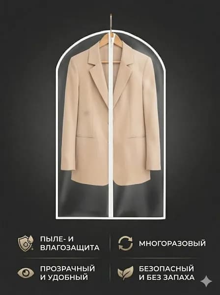 Чехол для одежды 993318207362 80x60 см, 1 шт