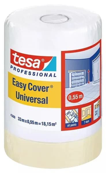 Укрывная пленка с клейкой лентой tesa 4368 (550мм x 33м)