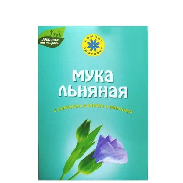 Мука льняная с селеном, калием и магнием "Компас здоровья", 300 г