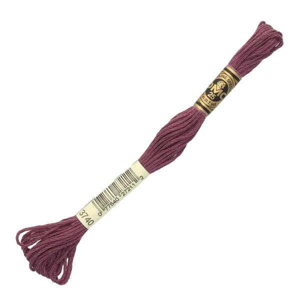 Мулине ДМС нитки для вышивания DMC, 8 м, 1 шт, цвет 3740