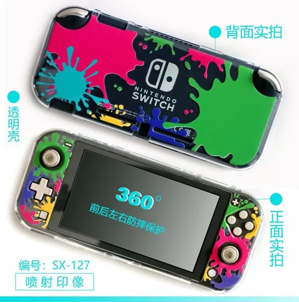 Защитный чехол для Switch Lite, полное покрытие верхней и нижней частей, окрашенный защитный чехол для игровой консоли NSL.