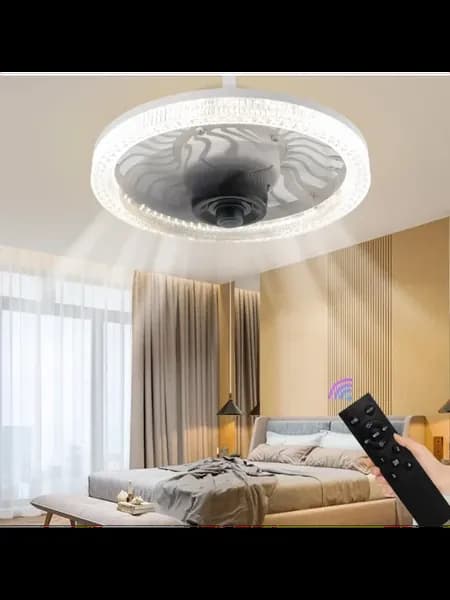 Умный потолочный вентилятор с подсветкой FS-HX-R520 WHITE