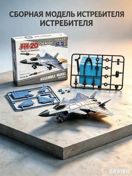 Сборка модели истребителя