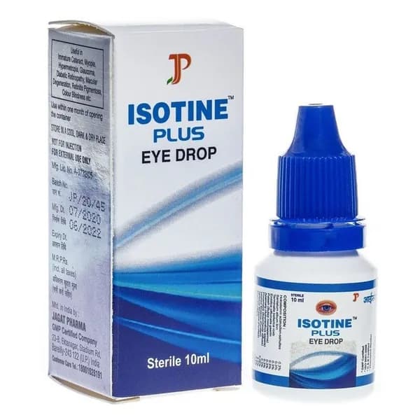Капли для глаз Айсотин Плюс (Isotine Plus Eye Drop) Jagat Pharma, 10 мл