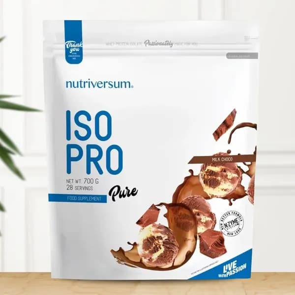 Iso PRO Nutriversum 700 гр / изолят сывороточного протеина для роста и восстановления мышц (молочный шоколад)