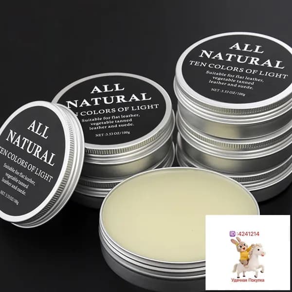 Натуральный защитный воск-бальзам для кожи с норковым маслом, универсальный крем для обуви, курток, сумок и мебели, восстанавливает и питает