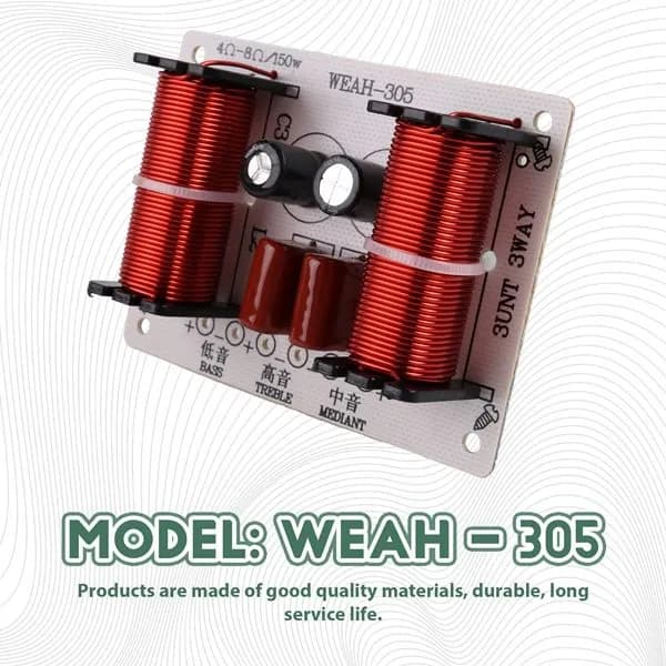 Модуль фильтра кроссовера HiFi 150 Вт WEAH-305 3-полосный делитель частоты динам