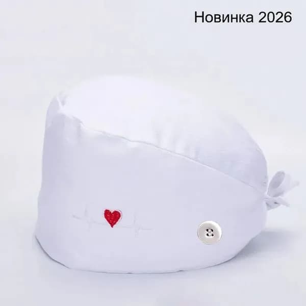 1 кусок медицинская шапочка с пуговицей