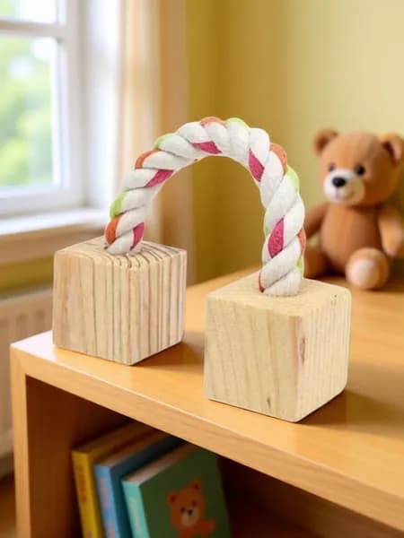 Деревянная игрушка для домашних животных с коренными зубами