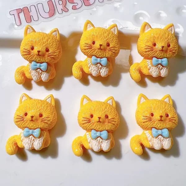 10pcs смоляной котенок / рыба / щенок DIY ювелирные аксессуары
