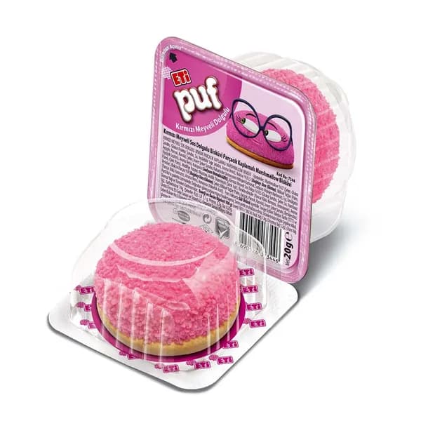 Eti Puf Red Fruit Filling Biscuits 18 G - печенье