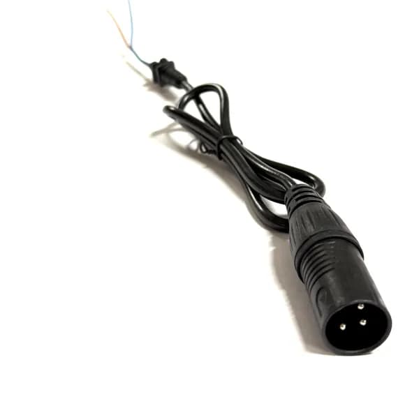 Кабель питания XLR 3 PIN длинна 80 см, папа