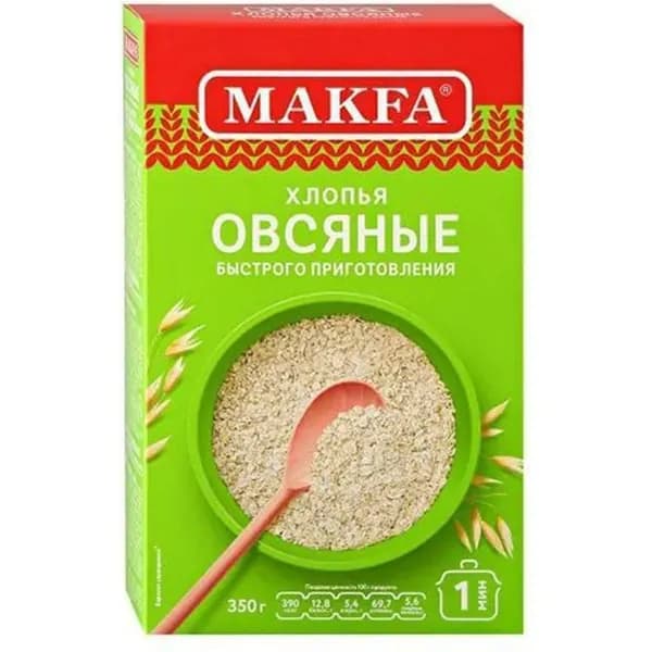 Хлопья Makfa овсяные 350 г