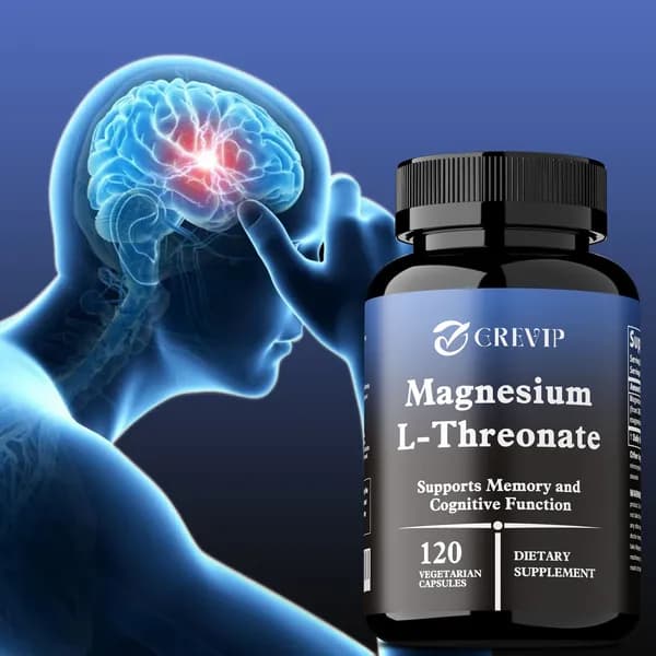 Биологически активная добавка GREVIP Magnesium L-Threonate разработана для улучшения памяти за счет повышения уровня магния в головном мозге путем преодоления гематоэнцефалического барьера.