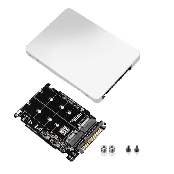 (O C V Q) Адаптер M.2 SSD-U.2 2in1 NVMe и SATA-Bus NGFF SSD-адаптер PCI-E U.2 SFF-8639 PCIe M2 Converter, с оболочкой
