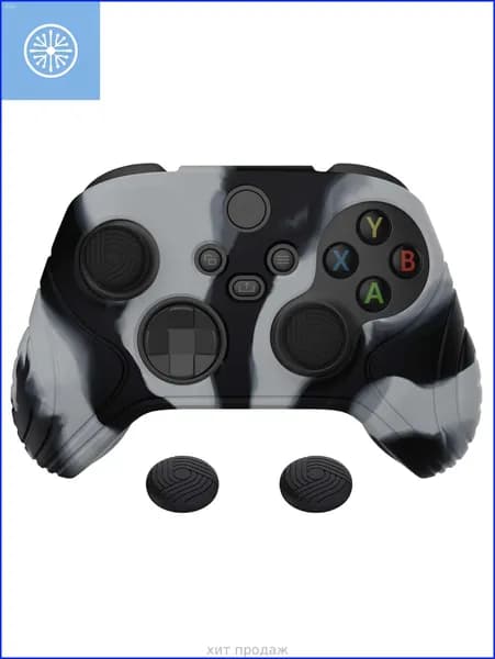 eXtremeRate PlayVital силиконовый чехол Samurai Edition с антискользящим покрытием для контроллера Xbox Series S/X, эргономичная защита с накладками на стики