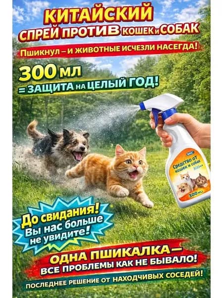 Спрей от меток кошек и собак и грязи
