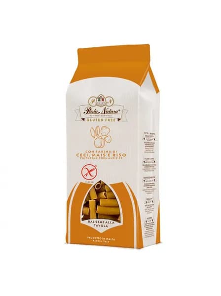 Pasta Natura макаронные изделия без глютена из нута,кукурузы и риса(макерони)