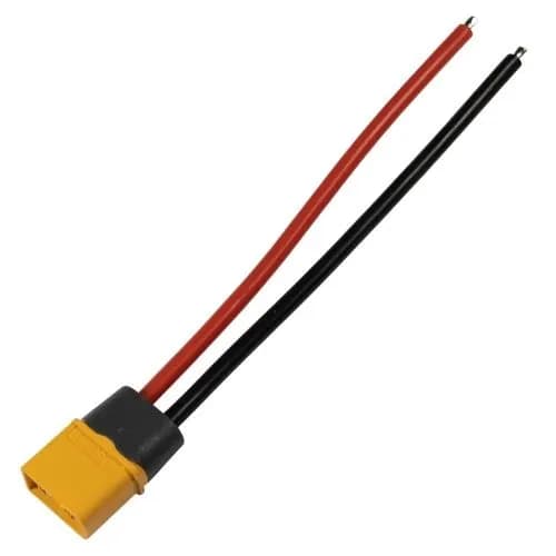 Разъем XT60H-M папа с проводом 10см 14AWG