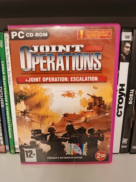 Видеоигра Joint Operations: Typhoon Rising + Escalation 2004 на ПК 2xCD