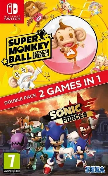 Игра Sonic Forces + Super Monkey Ball- BananaBlitz HD (Nintendo Switch, Английская версия)