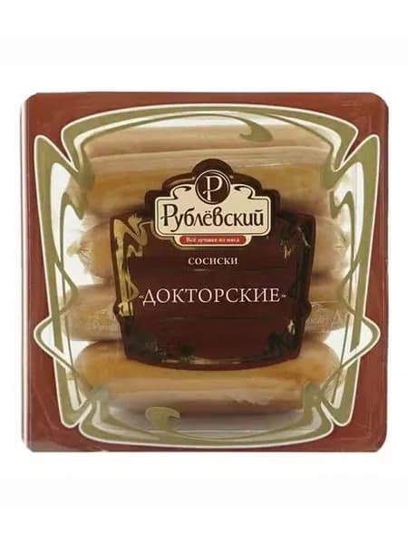 Сосиски Рублевский Докторские вареные 430 г