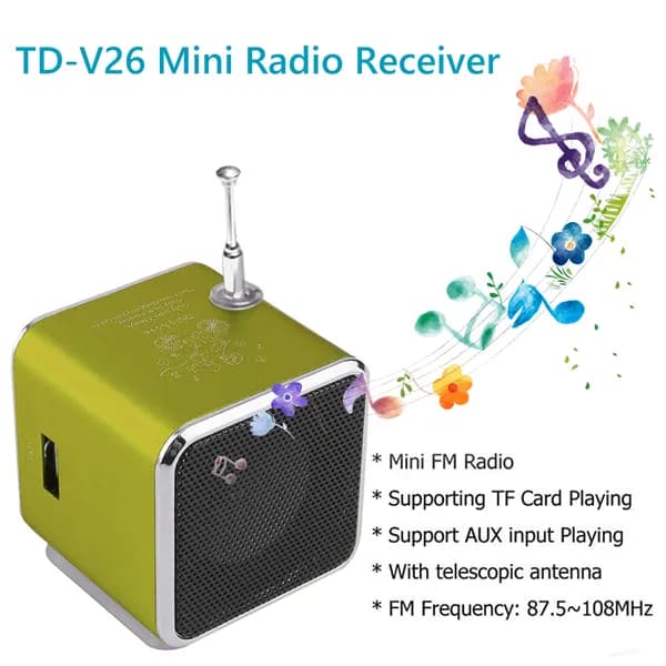 Колонка TD-V26 с металлическим корпусом и стальной защитной сеткой
