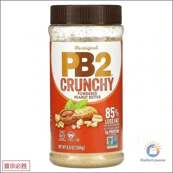 PB2 Foods, Хрустящее арахисовое масло в порошке, 184 г