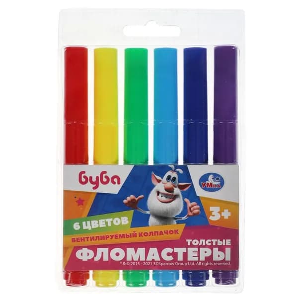 Умка Набор фломастеров, 6 шт.