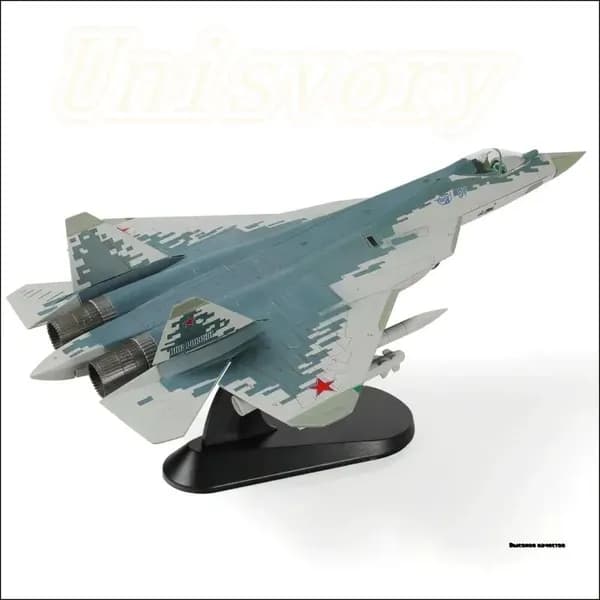 1 / 72 SU-57 Модель самолета с дисплейным стендом Военный стелс SU57 Plane Model Collection Подарок для взрослых