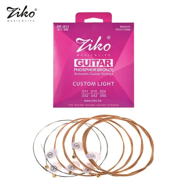 струны для гитары,ZIKO,6ШТ,DP-011