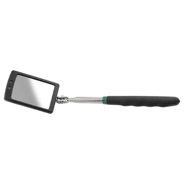 Зеркало механика с выдвижным стержнем и LED-подсветкой, - Квадратный