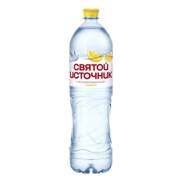 Вода ароматизированная питьевая Святой Источник со вкусом лимона негазированная 1,5 л