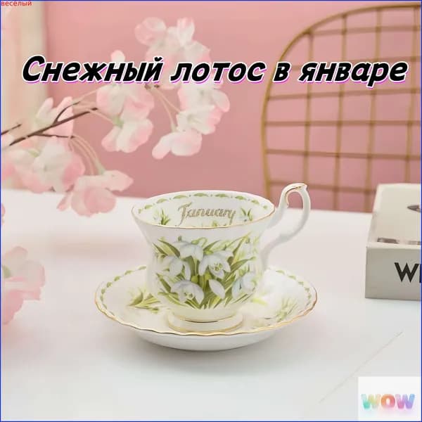 Чайная пара Royal Albert. Серия "Цветок месяца". Англия. Костяной фарфор. Клеймо 70-е гг. Июньские розы