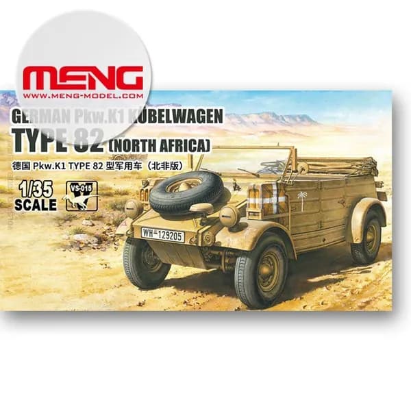 Сборная модель Военная модель MENG-VS-015/16 1/35 Germany Pkw K1 Type 82 Military Vehicle model kit