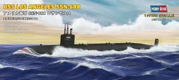 Подводная лодка ВМС США Los Angeles SSN-688 в масштабе 1:700