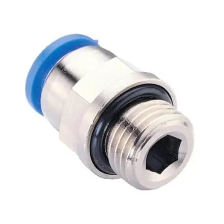Фитинг цанговый М1/8" 4мм, с уплотнением, металлический корпус GARWIN PRO