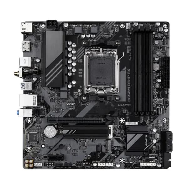 Материнская плата GIGABYTE B650M D3HP, AM5, B650, 4хDDR5, mATX, 2хDP/HDMI, PCIe 4.0, черный