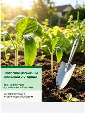 Совок садовый,Металл, 18 см