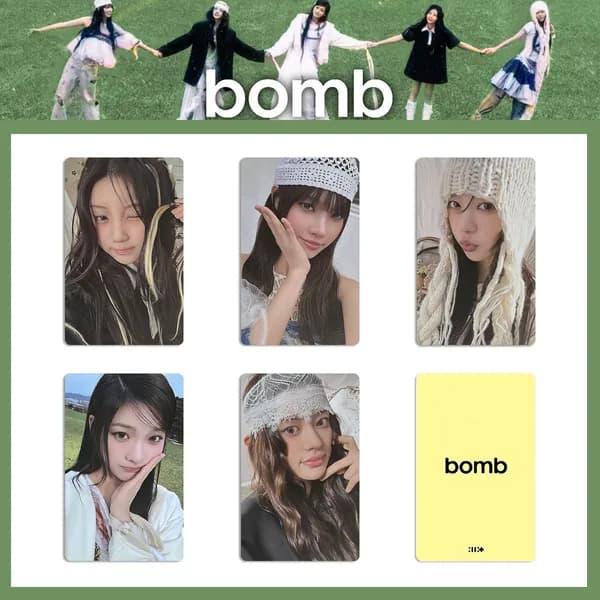 Карточки ILLIT bomb k-pop карточки коллекционные Фотокарточки 5.4*8.6cm 5 шт