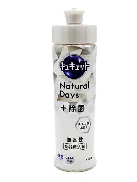 KAO Средство для мытья посуды и раковин без запаха CuCute Natural Days Unscented, 220 мл