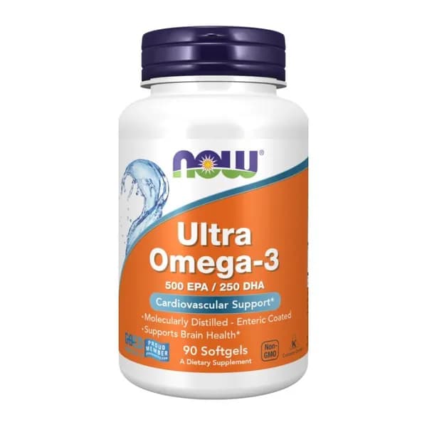 Ультра омега 3 Нау 90 гелевых капсул / Ultra Omega-3 500 EPA/250DHA Now