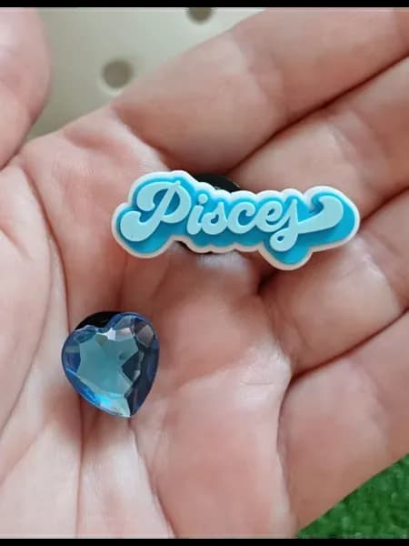 Джибитсы знак зодиака рыбы Pisces набор для кроксов