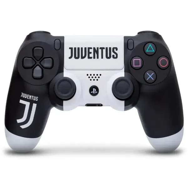 Геймпад беспроводной (кастомизированный) Juventus Sony DualShock 4 v2 Wireless Controller RAINBO Ювентус (PS4) CUH-ZCT2E. Товар уцененный