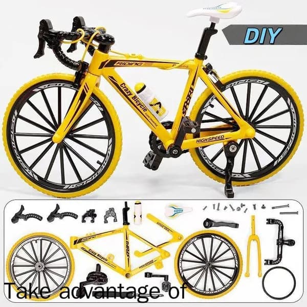 Модель велосипеда 1:8, реалистичная, с подвижными частями, для сборки DIY