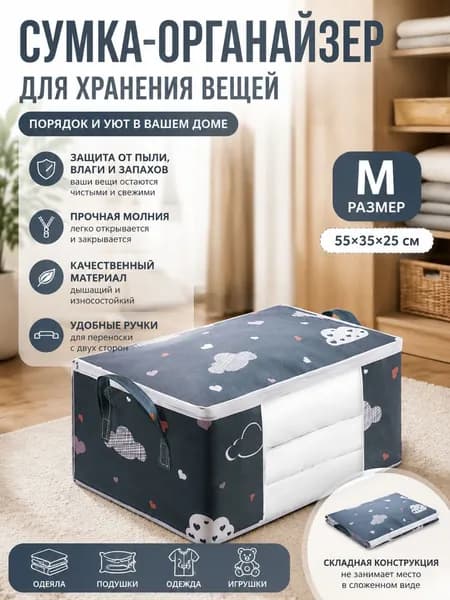 Кофр для хранения вещей, 55 см х 35 см