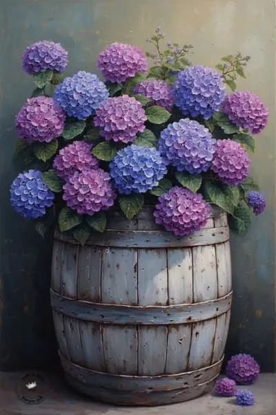 Металлические таблички с цветами-Винтажный декор для дома20x30cm