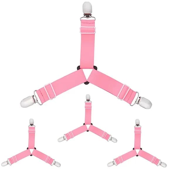 4Pcs/Set регулируемые захваты для простыней с 3 зажимами для спальни, нескользящее одеяло, наматрасник, крепежи для дивана, кровати, эластичные крепежные держатели 2024